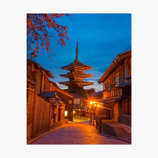 Kyoto At Night Photographic Print