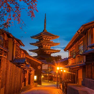 Artwork thumbnail, Kyoto At Night by Adrian Alford Photography