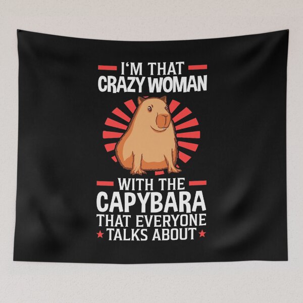 Item preview, Crazy Capybara Female South America Capybara designed and sold by madgrfx.