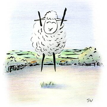 Artwork thumbnail, Jubilant Sheep by jonwarren