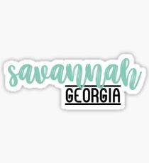 Savannah, GA Sticker