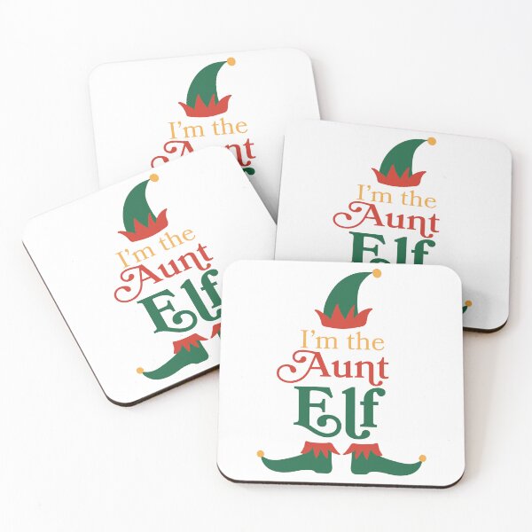 Item preview, I'm the Aunt elf - Traditional Christmas colours- Christmas Elf designed and sold by Ashleigh Fish.