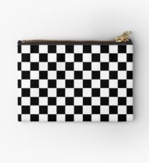 b&w Checkerboard Studio Pouch