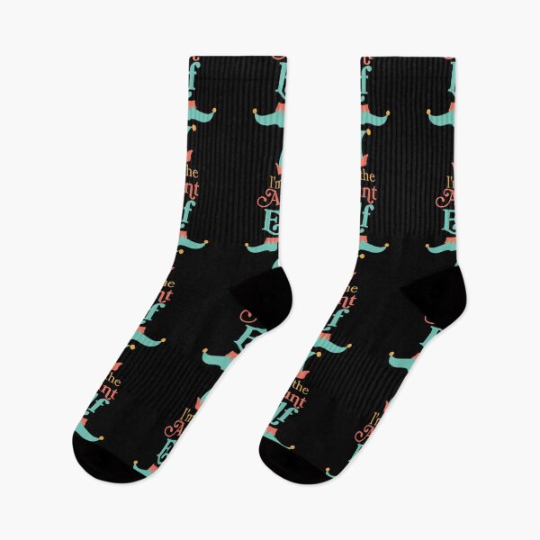 Item preview, I'm the Aunt elf - Modern Christmas colours- Christmas Elf designed and sold by Ashleigh Fish.