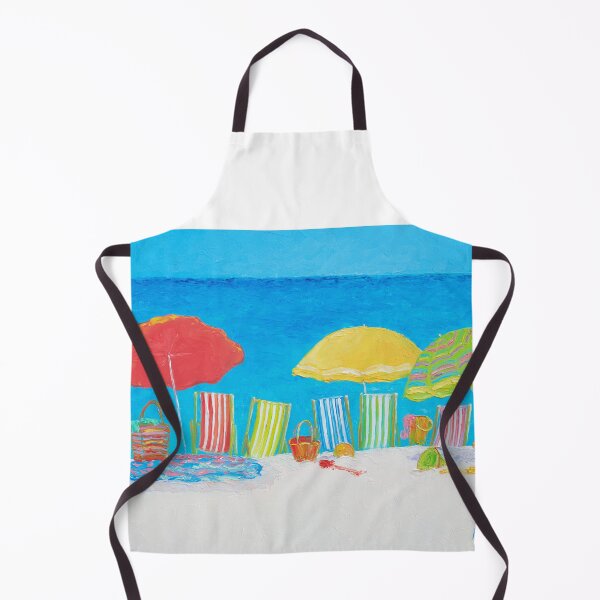 Item preview, Beach painting - Deck Chairs designed and sold by MatsonArtDesign.
