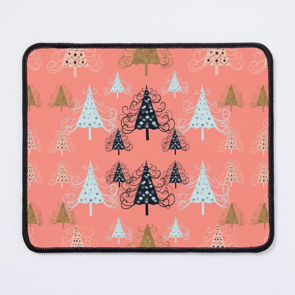 Item preview, O Christmas Trees (Coral) designed and sold by DesignbyKurlz.