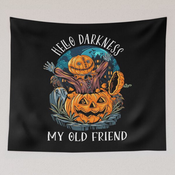 Item preview, Hello Darkness My Old Friend Graphic Halloween designed and sold by ArcWarden-art.