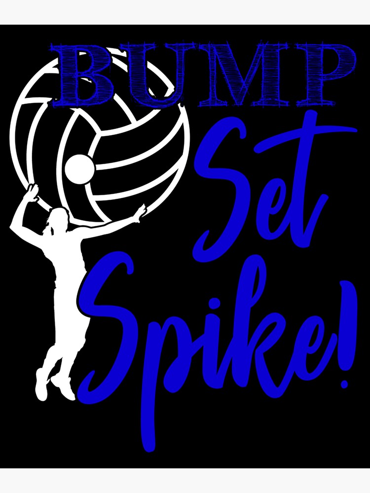 Volleyball Bump Set Spike Sticker Sticker For Sale By Shannonshn7h Redbubble