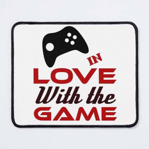Item preview, I am in love with the game | In love with the game | In love with the game typography designed and sold by Khan-Baba.