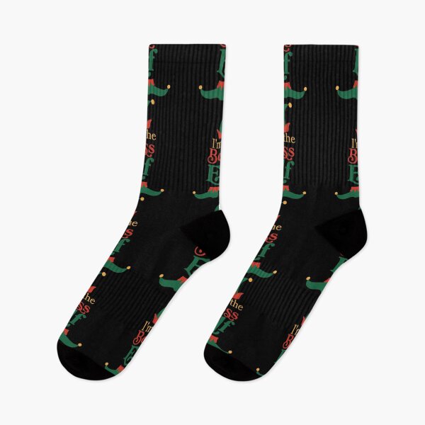 Item preview, I'm the Boss elf - Traditional Christmas colours- Christmas Elf designed and sold by Ashleigh Fish.