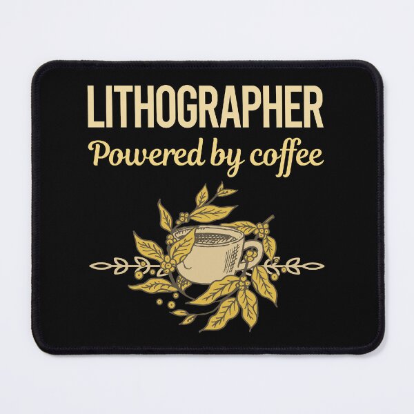 Item preview, Powered By Coffee Lithographer designed and sold by tebberufd.