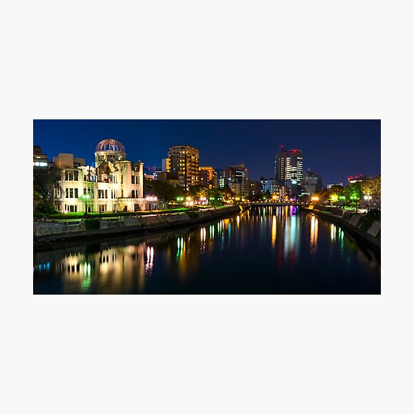 Hiroshima Night Panorama Photographic Print