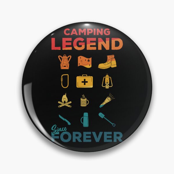 Item preview, Camping Legend Since Forever | Vintage Funny Camping designed and sold by DrawingBoard.