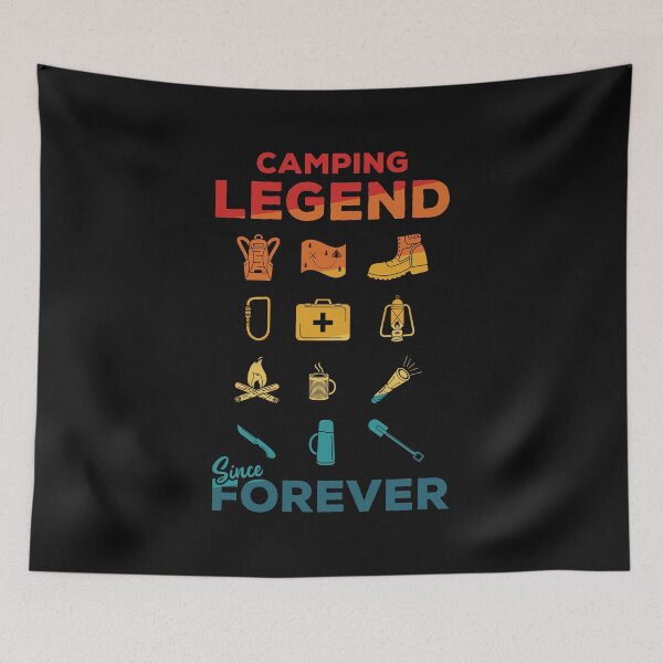 Item preview, Camping Legend Since Forever | Vintage Funny Camping designed and sold by DrawingBoard.