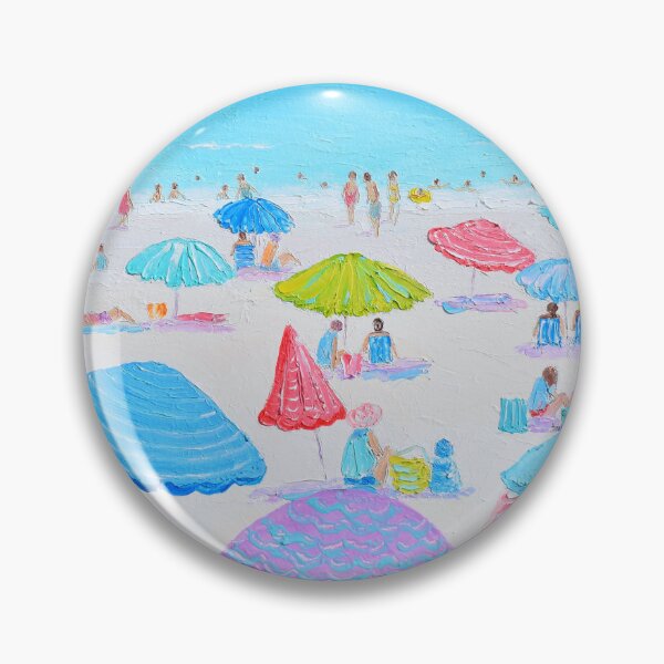 Item preview, Beach Umbrellas and a Blue Ocean designed and sold by MatsonArtDesign.