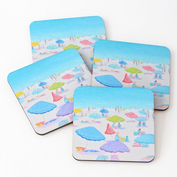Item preview, Beach Umbrellas and a Blue Ocean designed and sold by MatsonArtDesign.