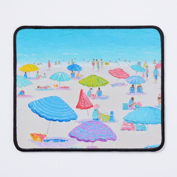 Item preview, Beach Umbrellas and a Blue Ocean designed and sold by MatsonArtDesign.