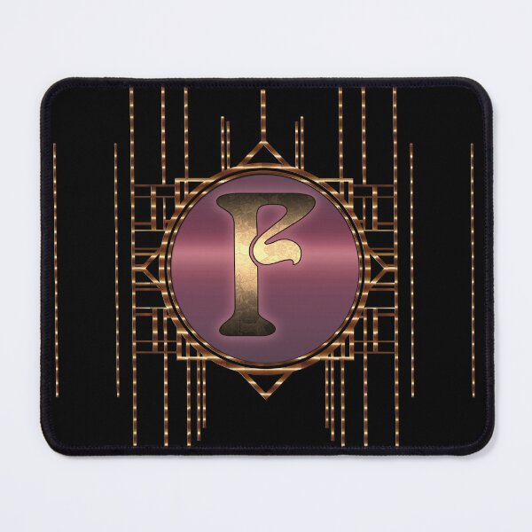 Item preview, Retro art nouveau monogram F letter designed and sold by Xarah.