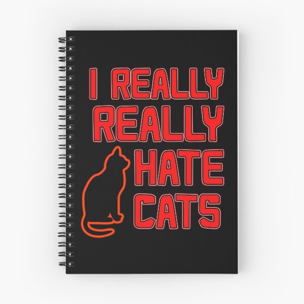 Item preview, I REALLY REALLY HATE CATS - FUNNY ANTI CAT DESIGN FOR PEOPLE WITH ALLERGIES designed and sold by Iskybibblle.