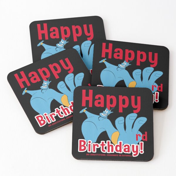 Item preview, Genie Quote Portrait Happy 3rd Birthday designed and sold by DenisJoness.