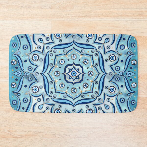 Item preview, Evil Eye Amulet Mandala Ornament designed and sold by k9printart.
