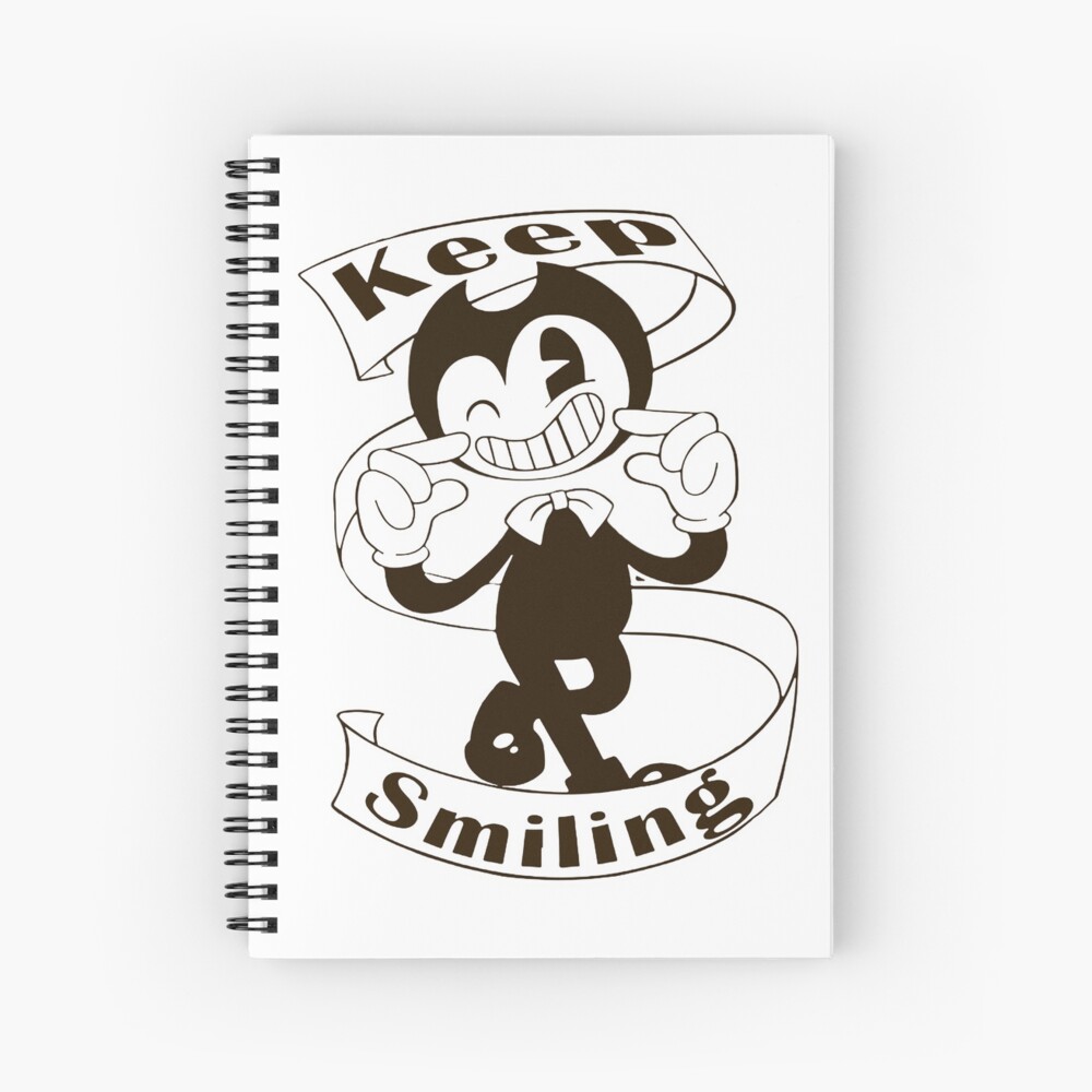 Ink Demon and Bendy (Bendy and The Dark Revival)  Spiral Notebook for Sale  by angyluffy