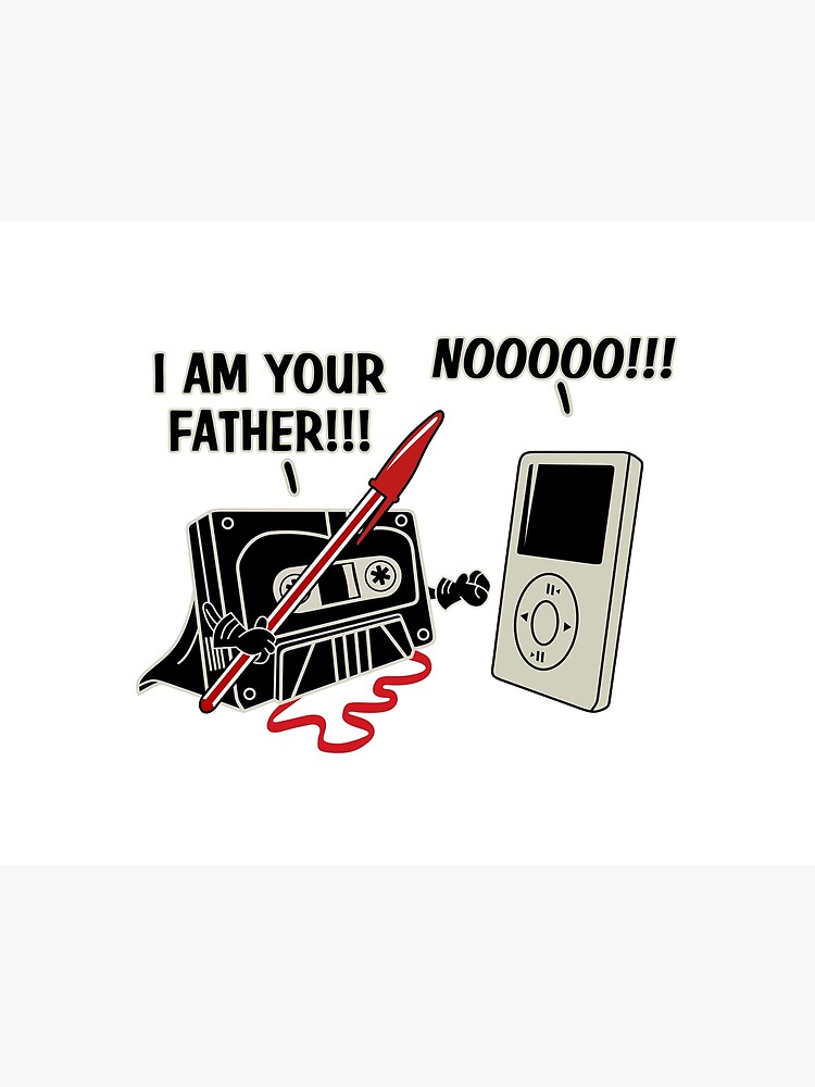 Lámina rígida «Yo soy tu padre Ipod» de VisionOutput | Redbubble