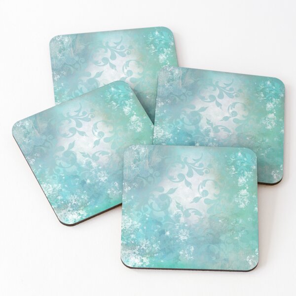 Item preview, Wistful Victorian Seamist Abstract Aqua Textured Pattern Background designed and sold by ArticLotusShop.