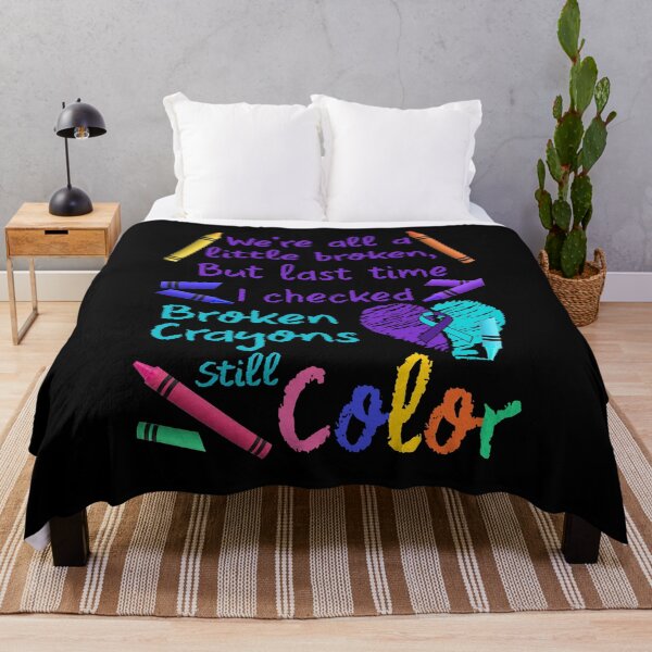 Item preview, We're all a little broken but last time i checked broken crayons still color quote inspirational cute funny vintage designed and sold by beckadamr.