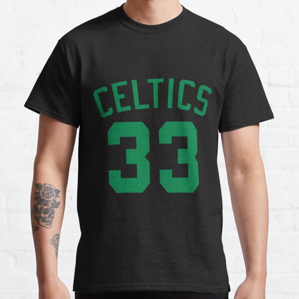 Larry Legend 33 Larry Bird Basketball Tee Kelly Green Boston Shirt T-Shirt