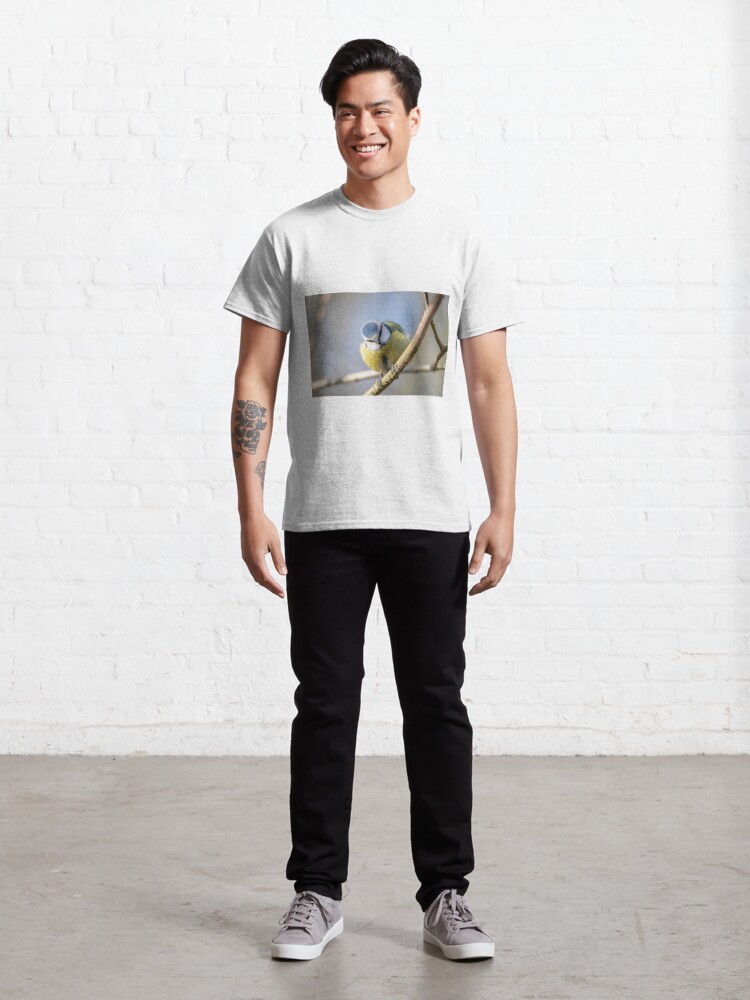 Thumbnail 3 of 7, Classic T-Shirt, Blue tit portrait designed and sold by AYatesPhoto.