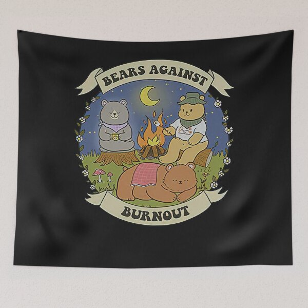 Item preview, Bears Against Burnout Campfire designed and sold by alanxgoldberger.