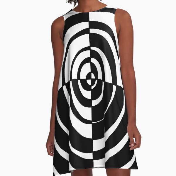 Funky black and white dresses best sale