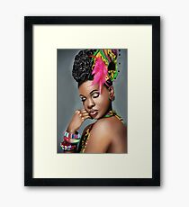 African beauty Framed Print