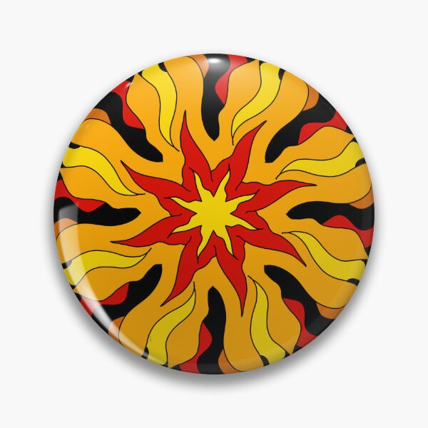 Item preview, Red Hot Ball of Scorching Burning Fiery Flames Heavy Rock Metal designed and sold by ArticLotusShop.