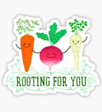 Rooting for you - Punny Garden Sticker