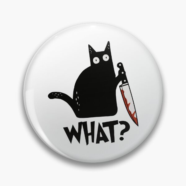 Artikelvorschau, Katze, was mörderische schwarze Katze mit Messer-Geschenk-Prämie entworfen und verkauft von GuldStones.