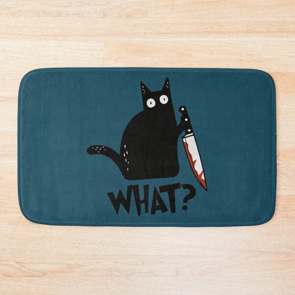 Item preview, Cat What Murderous Black Cat With Knife Gift Premium designed and sold by GuldStones.