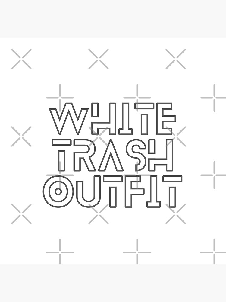 Discover White Trash Outfit Premium Matte Vertical Poster