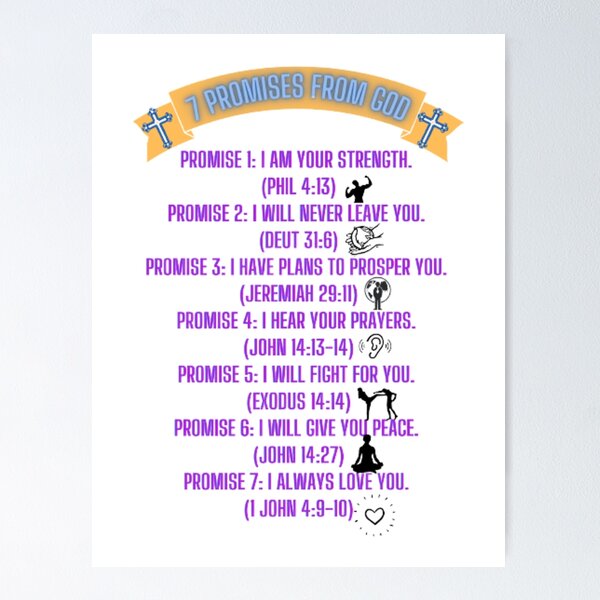 Item preview, 7 Promises Of God To A Happy Life designed and sold by Colinrj.