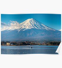 Mount Fuji Fischerboot Poster