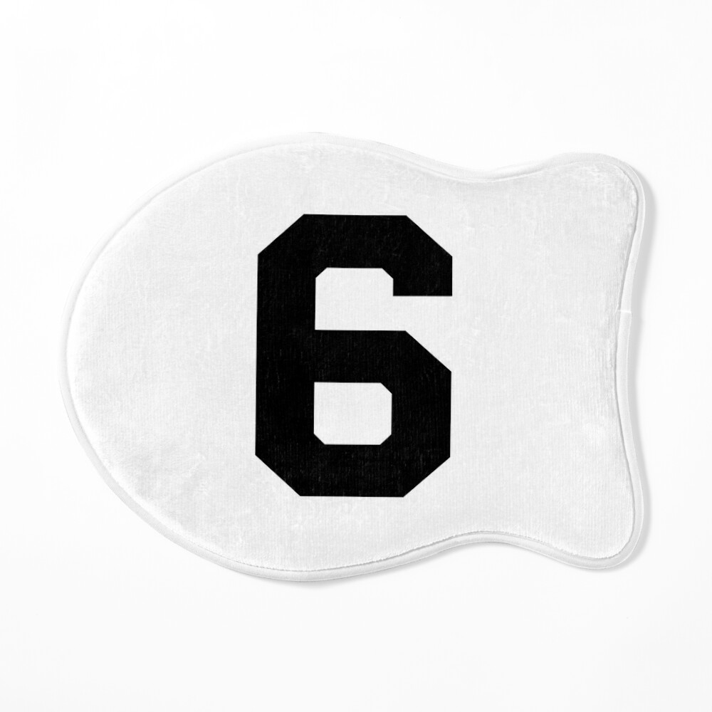 Sports Number 6, red black color lucky sport six Sticker for Sale by  ArtIsParty