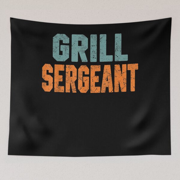 Item preview, Grill Sergeant Funny Grill Bbq Grilling Meat Dad Joke  designed and sold by aumarian.