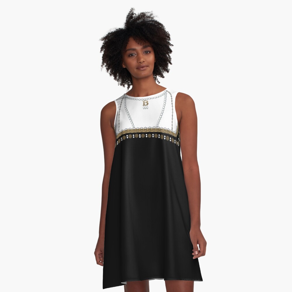 Anne Boleyn Necklace A-Line Dress