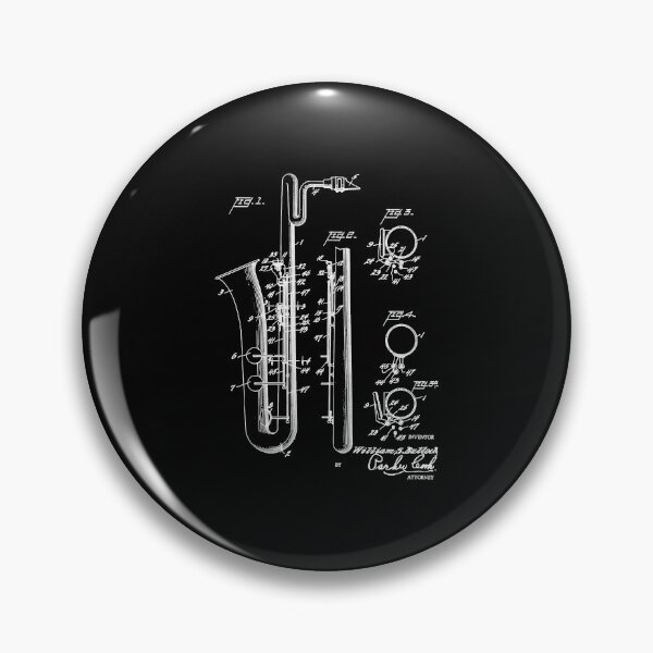 Item preview, Saxophone Player Cool Patent Style Bari Sax  designed and sold by AliveahDaniele.