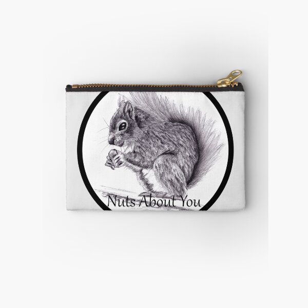 Item preview, Nuts About You - Squirrel Pencil Drawing designed and sold by BlissDrizzle.