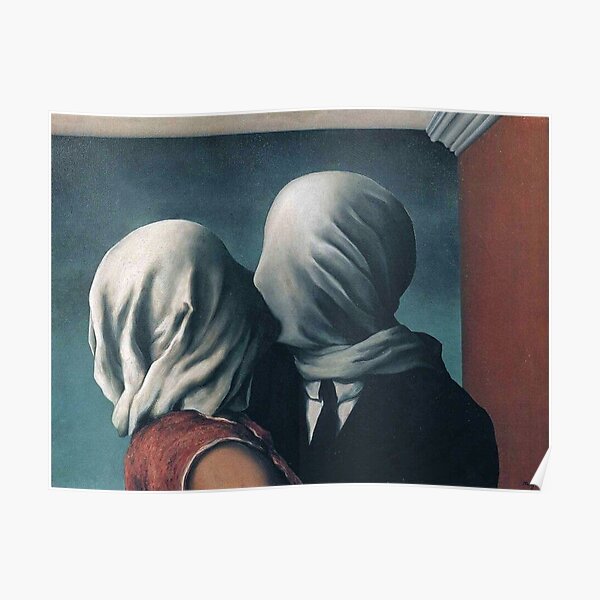 "The Lovers II, 1928 by Rene Magritte" Poster for Sale by JulieJacksona Redbubble