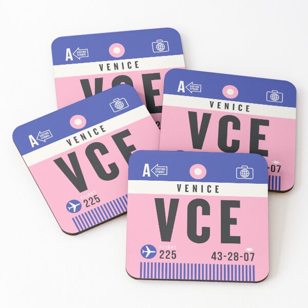 Artikelvorschau, Luggage Tag A - VCE Venice Italy entworfen und verkauft von VoodooCircus.
