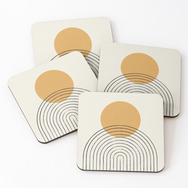 Item preview, Sun Rainbow Abstract - Mid century modern designed and sold by moonlightprint.
