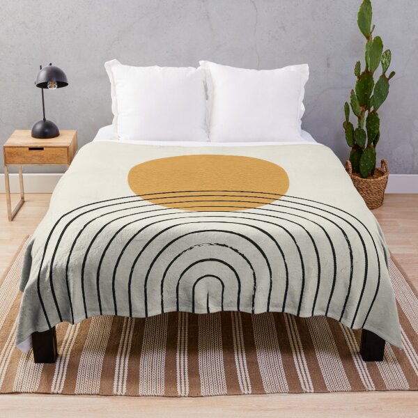 Item preview, Sun Rainbow Abstract - Mid century modern designed and sold by moonlightprint.